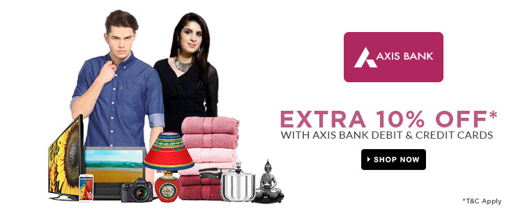 India Desire : Flipkart Axis Bank Card Offer : Flat 10% Instant Discount At Flipkart Via Axis Bank Debit & Credit Cards